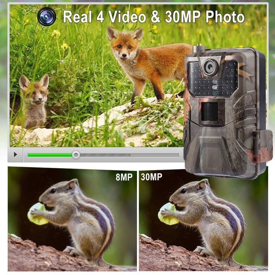 Camera de vanatoare/supraveghere 4G Trail cam HC 900PRO Live video App