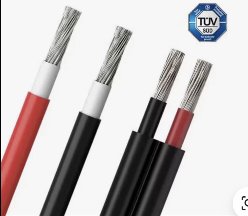 Solar 1*6 kabel quyosh panelga