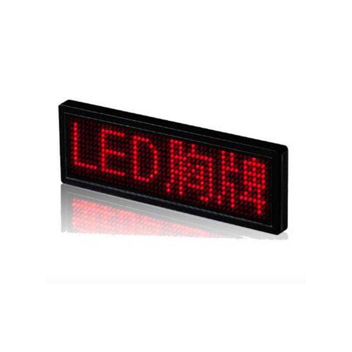 Vand Ecuson Badge cu Mesaj Digital LED Rosu
