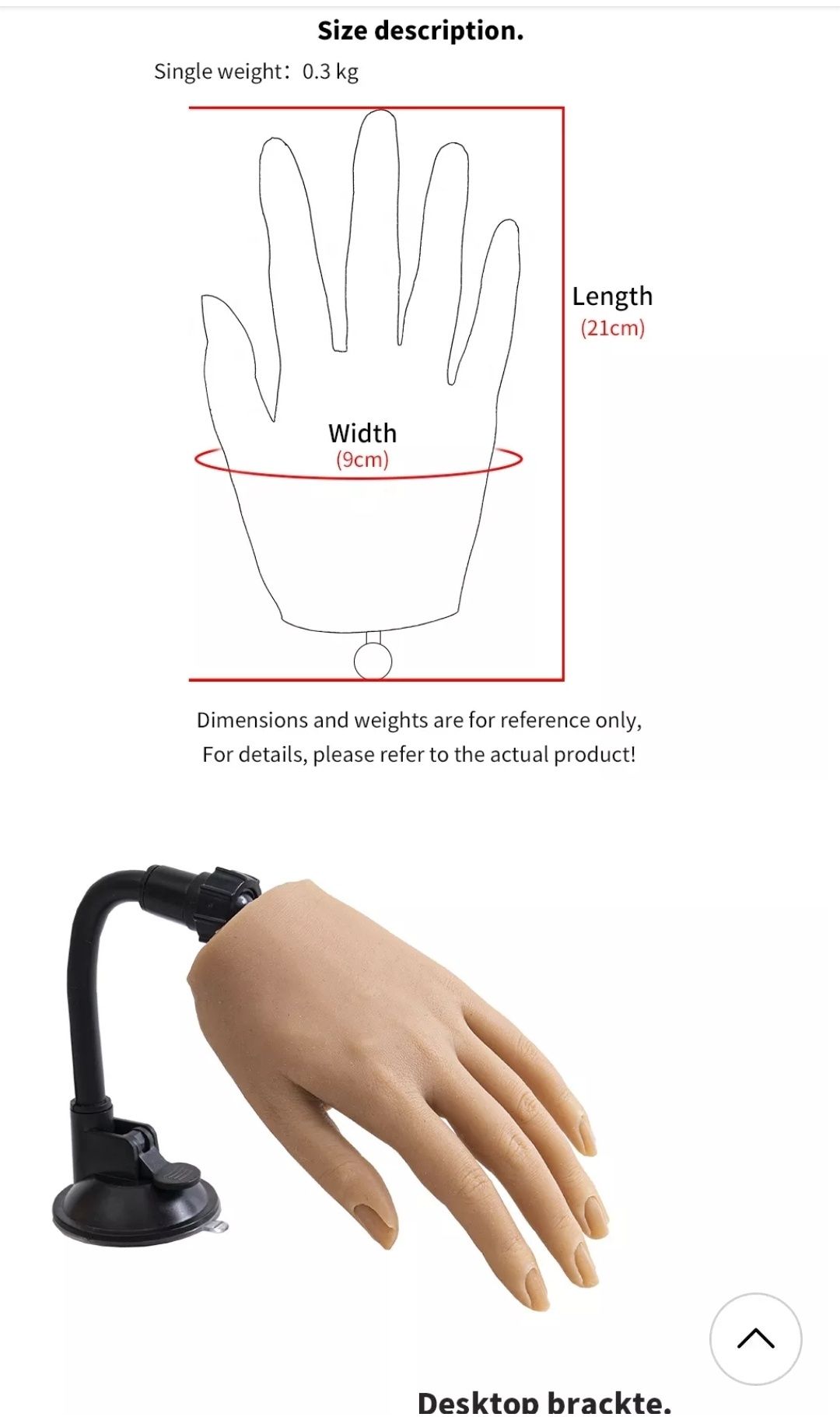Реалистична силиконова ръка