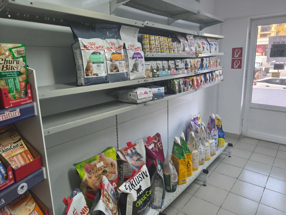 Rafturi modulare magazin/petshop/alimentara