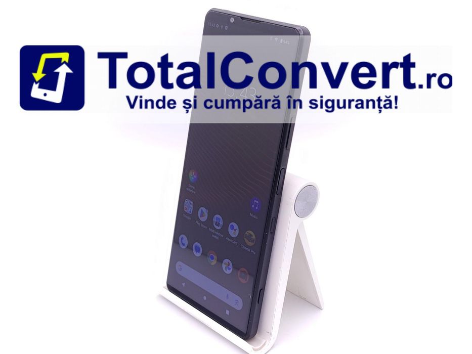 Sony Xperia 1 III 256GB Frosted Black 12GB, Garantie 24 luni | #D86430