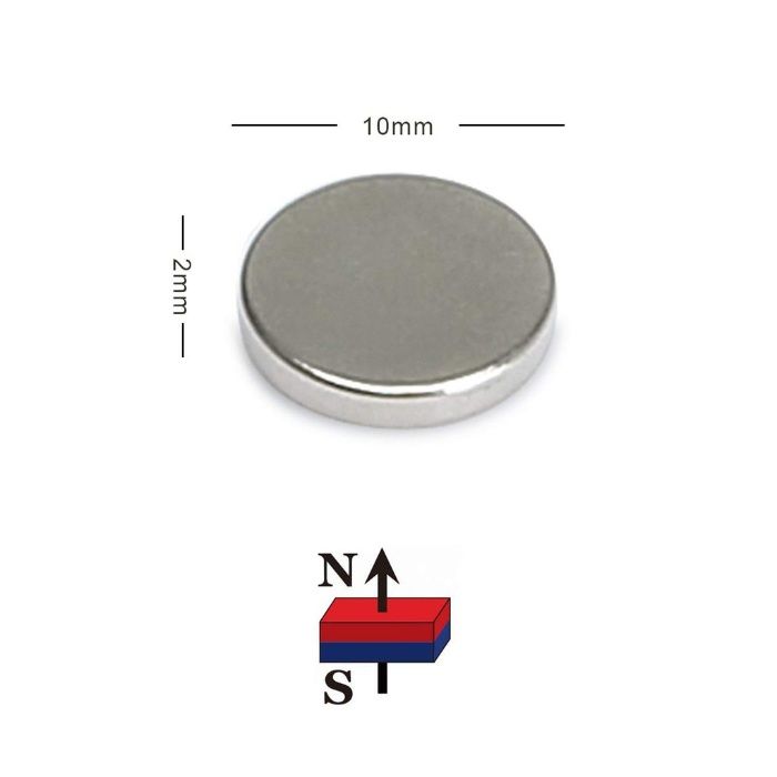 10x2mm МАГНИТ неодимов N52, Neodymium magnet NdFeB magnit