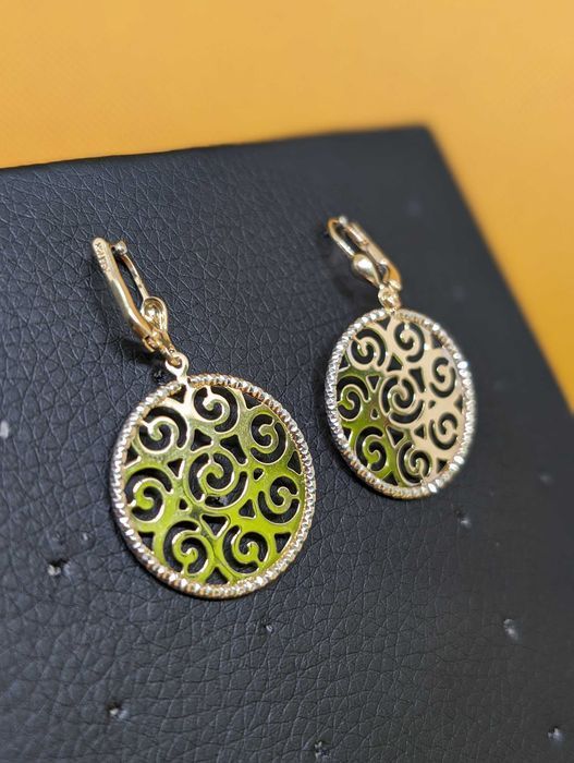 Cercei aur 14K 3.79g ag.7 Podu Ros 49213.11 - Garantie 2 Ani!