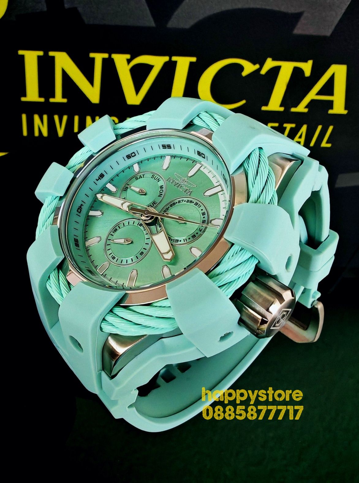 INVICTA Bolt Shock Turquoise 54 mm, Инвикта нов ръчен часовник