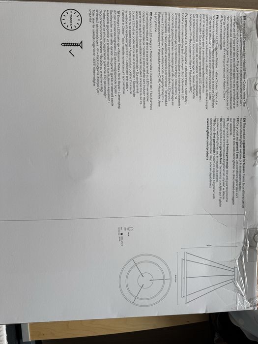 Pendul LED 2 cercuri