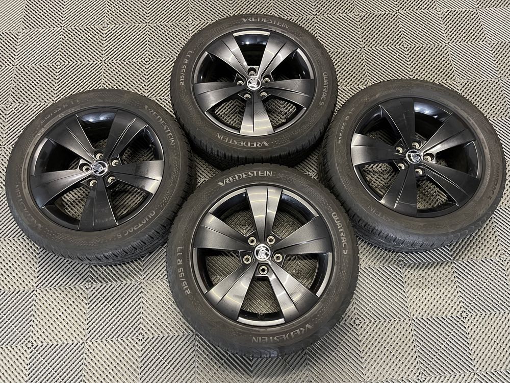 Set Jante 215/55R17 Originale 5X112 Skoda Superb 3 VW Passat B8 T Roc