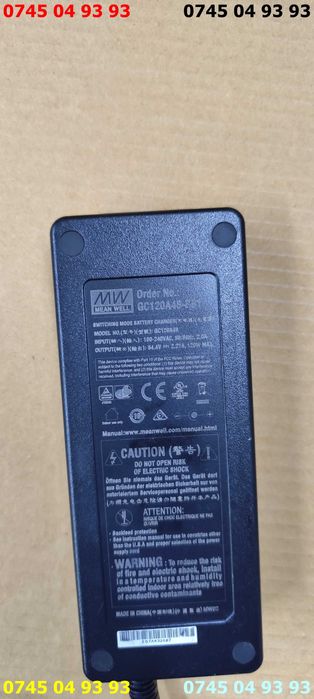alimentator incarcator MEAN WELL 54.4v 2.21A GC120A cu proba