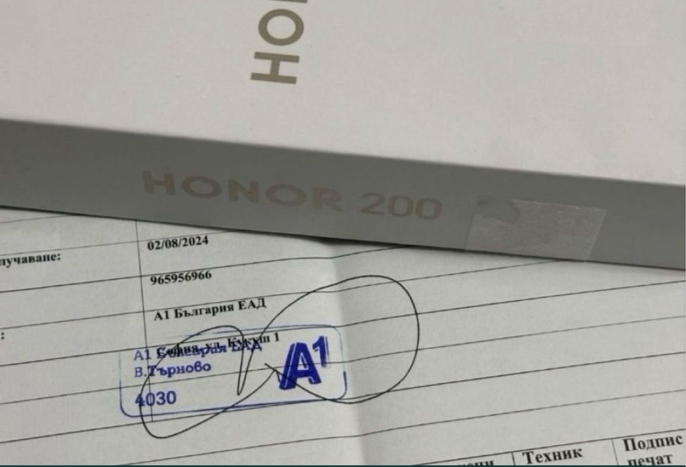 КАТО НОВ 512GB Honor 200 12GB 5G Гаранция A1 2026г. Black / Черен