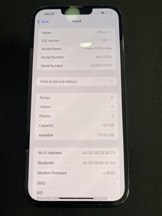Iphone 13 Pro Max 128 Gb id-wux727