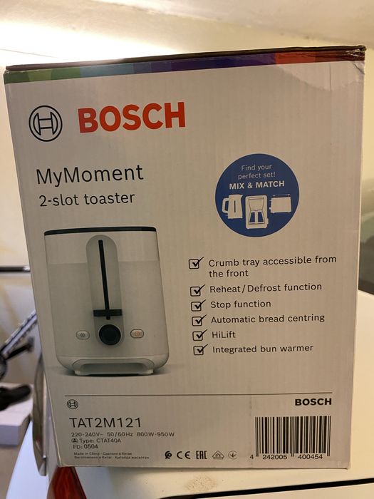 Нов Тостер Bosch My moment