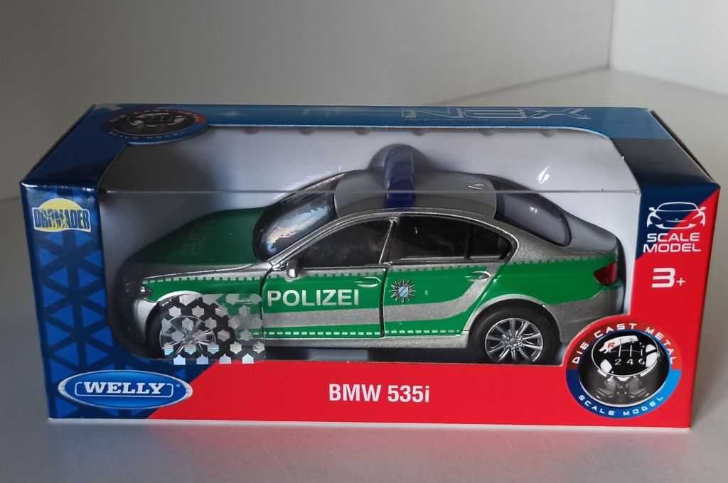 Macheta BMW seria 5 (F10) 2010 535i Politia Germana- Welly 1/36