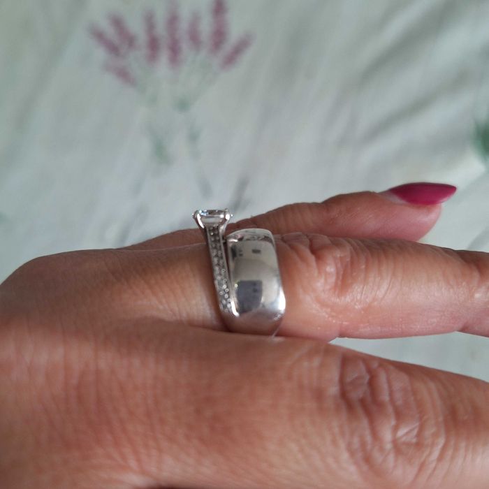 Сребърен пръстен две в едно