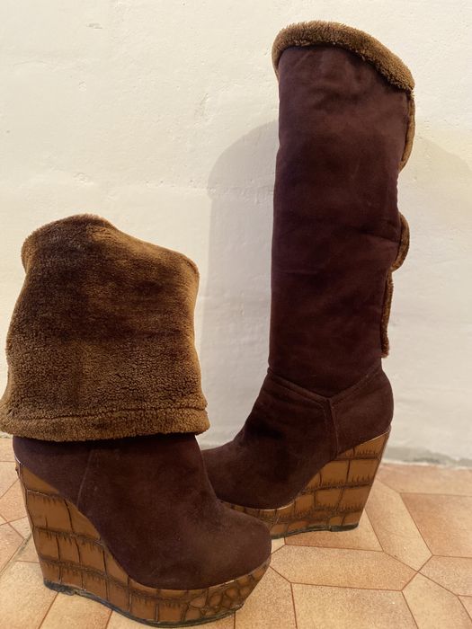 Продам сапоги на платформе