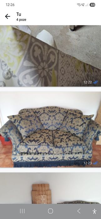 Canapele stofă  stare foarte bună Gril profesional ca nou