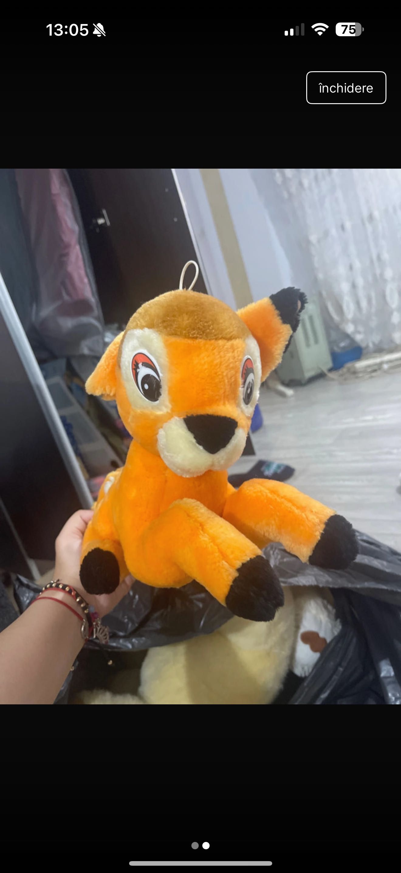 Căprioară de pluș stare foarte bună 30 cm