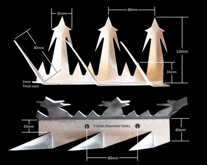 Tepi de Protectie pentru Gard 1.2m x 17 buc. RazorwireUK Anglia