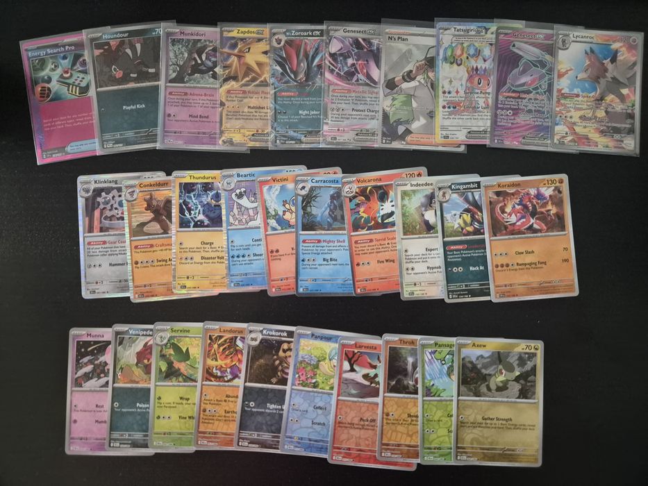 Pachet 30 cartonase rare originale Pokemon TCG FullArt,Ex,IR,etc