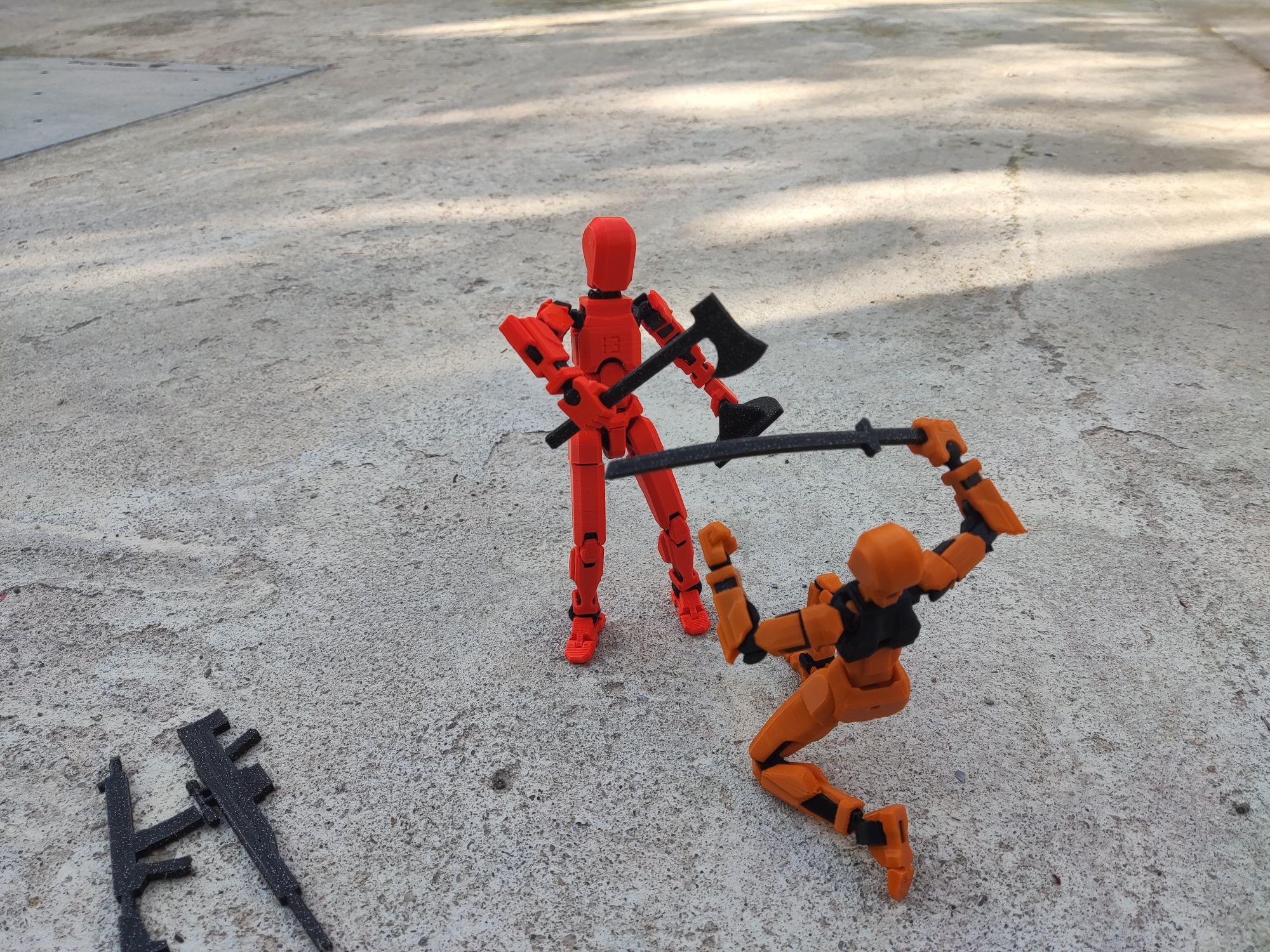 Jucărie roboțel dummy articulat cu accesorii printat 3d