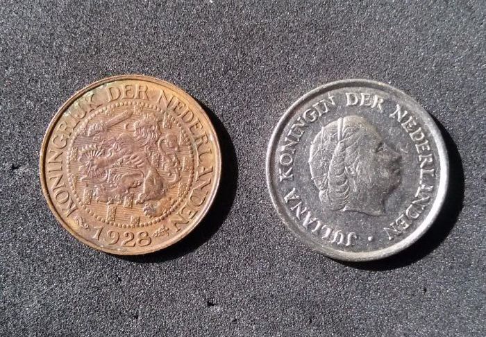 Холандски цент- 1928г. и 1980г.