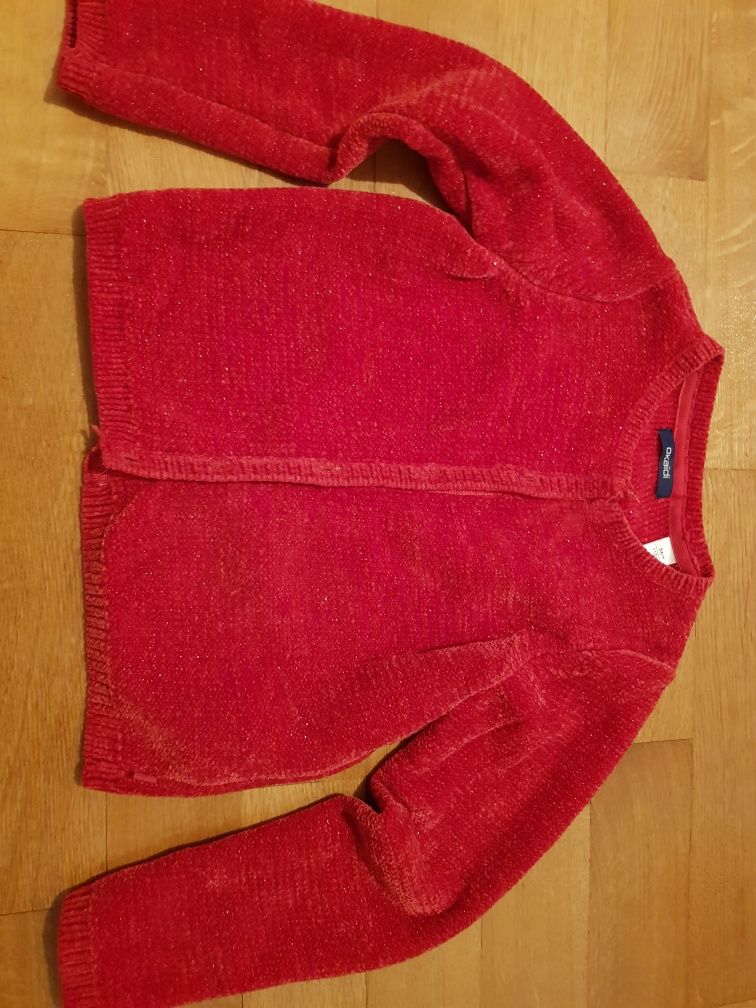 Cardigan rosu 110 cm