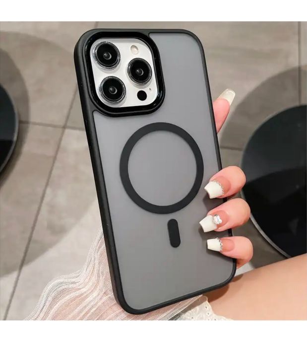 Iphone 14/15/16 PRO MAX PLUS - Husa Hybrid Mgsafe Spate Mat 0.5MM