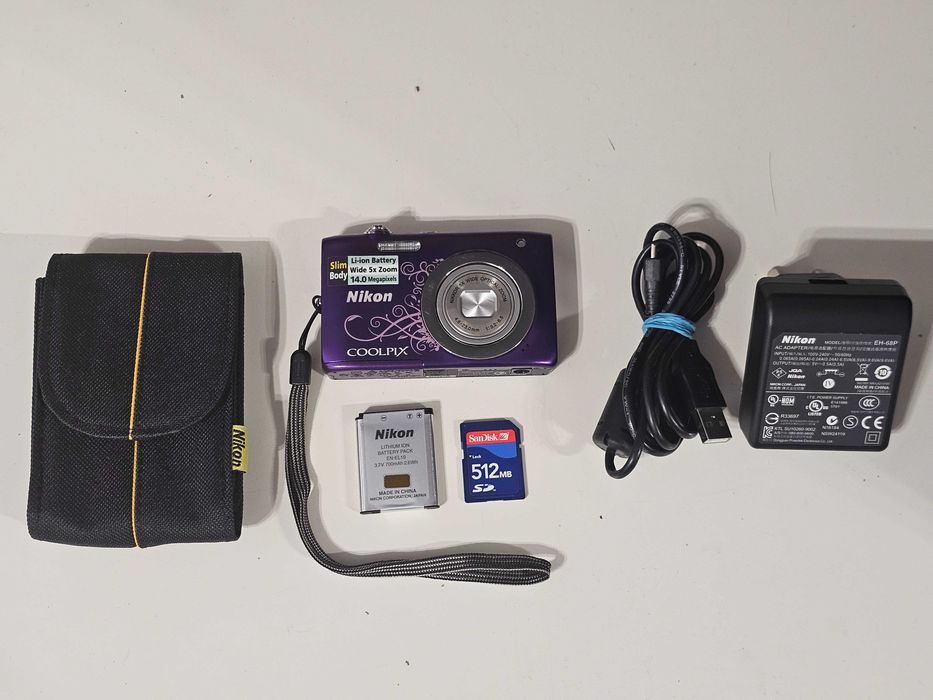 Y2K Aparat Foto digital compact Nikon Coolpix S2600 14MP 5xZoom