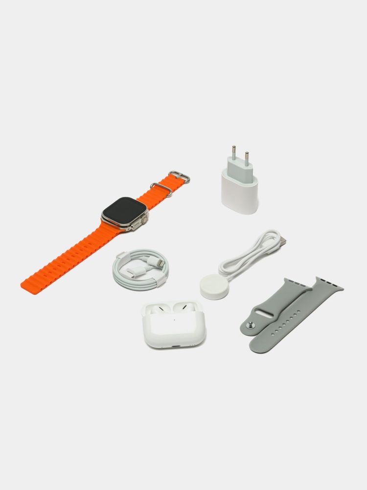 Умные часы Smart Watch 8 Ultra Синий + В ПОДАРОК наушники AirPods Pro