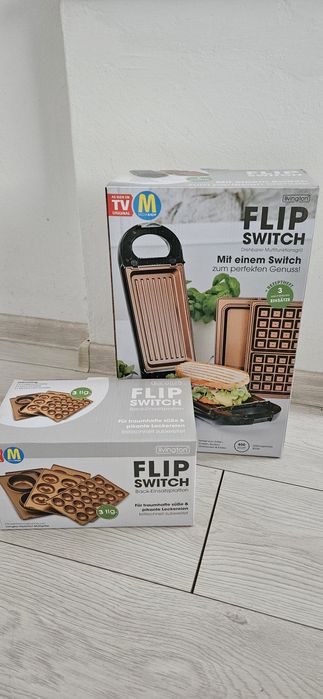 Gratar electric Livington FlipSwitch + 3 placi suplimentare