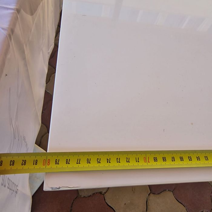 Masa cu blat mdf înfoliat cu picioare noi inox