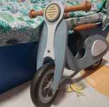 Scuter din lemn, albastru mat - Little Dutch