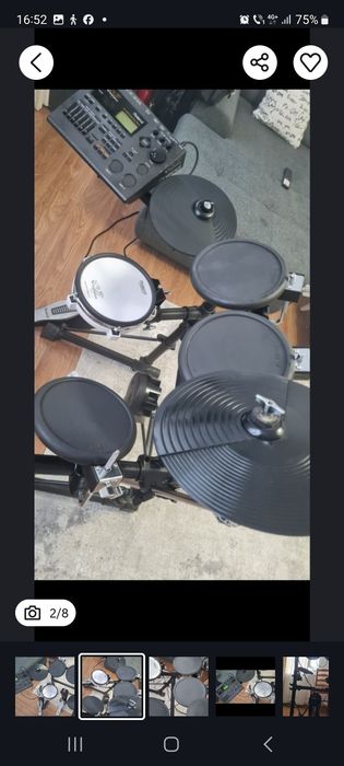 Set toba Roland TD11,TD10,Alesis DM7,Milenium