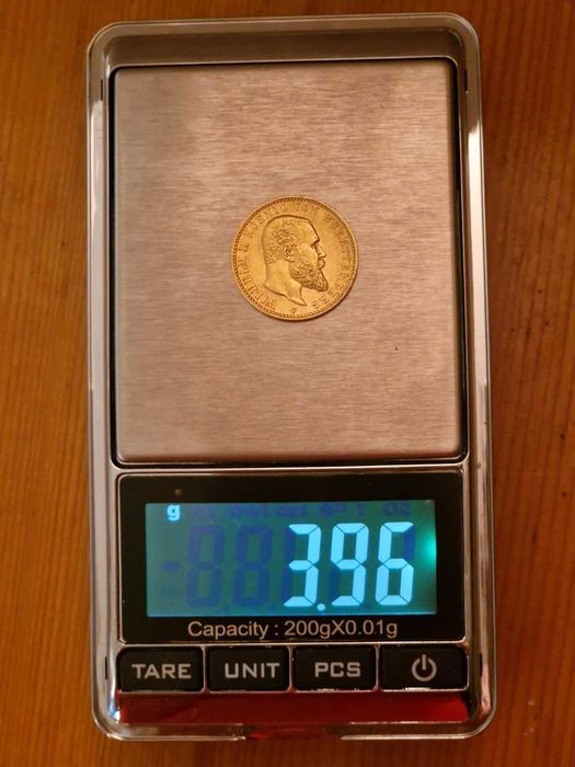 Златна Монета 10 Марки Вилхелм II , Лудвиг III , Лудвиг II , Ото