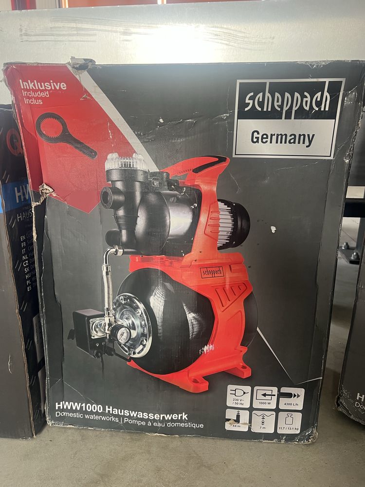 Хидрофор Scheppach 1300W , 1000W , Güde 600W