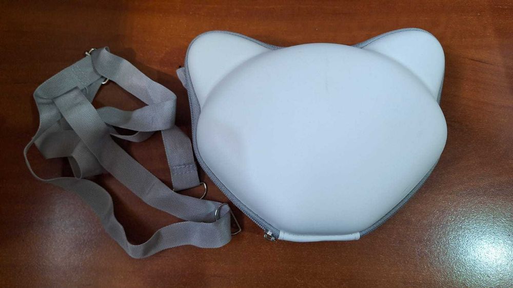 Casti wireless copii IFECCO, cu urechi luminoase, husa, roz