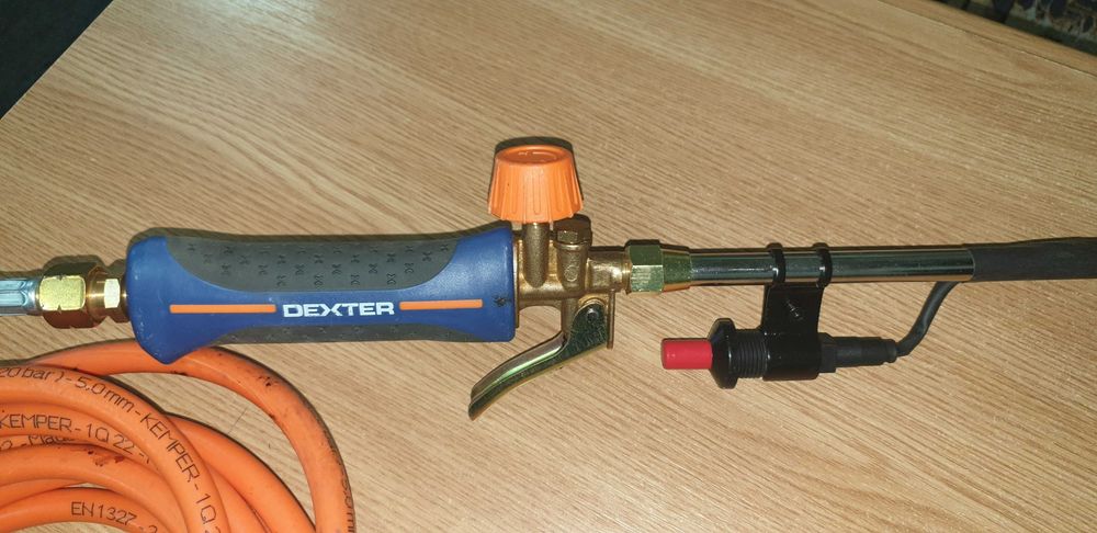 Arzator Torta acoperis - sudura Dexter cu aprindere piatra, furtun 5 m