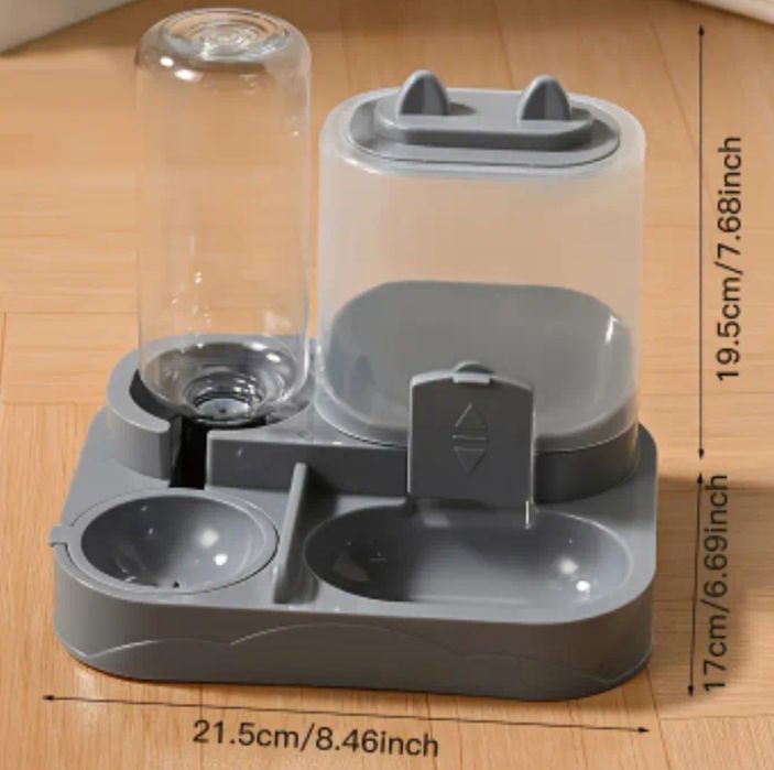 Dozator de apa si hrana pisici