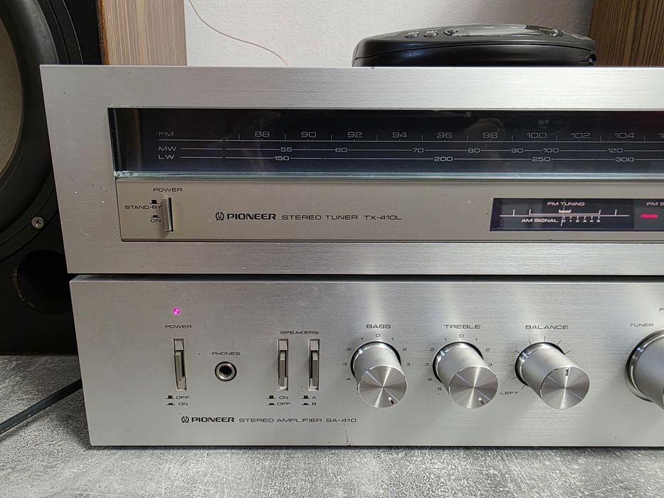 Amplificator Pioneer SA-410 +tuner TX-410L în stare perfectă (ca nou)
