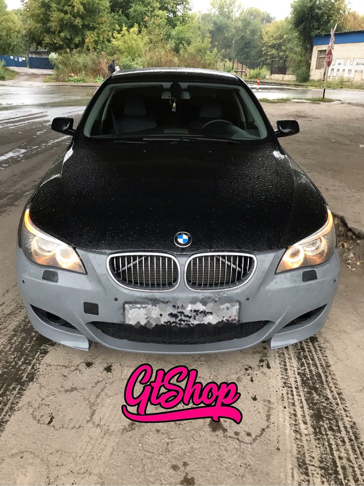 Бампер передний для БМВ Е60 , тюнинг E60 Mlook mtex, спойлер пороги