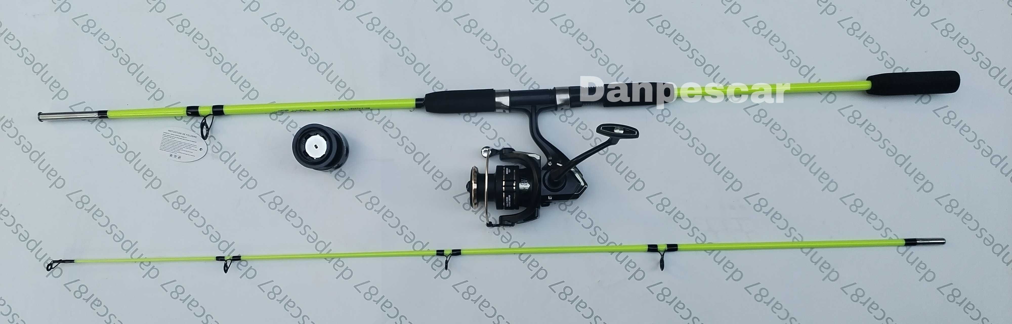 SET Lanseta WB fibra sticla plina 2,40m cu Mulineta FL HP5000 7 rulm