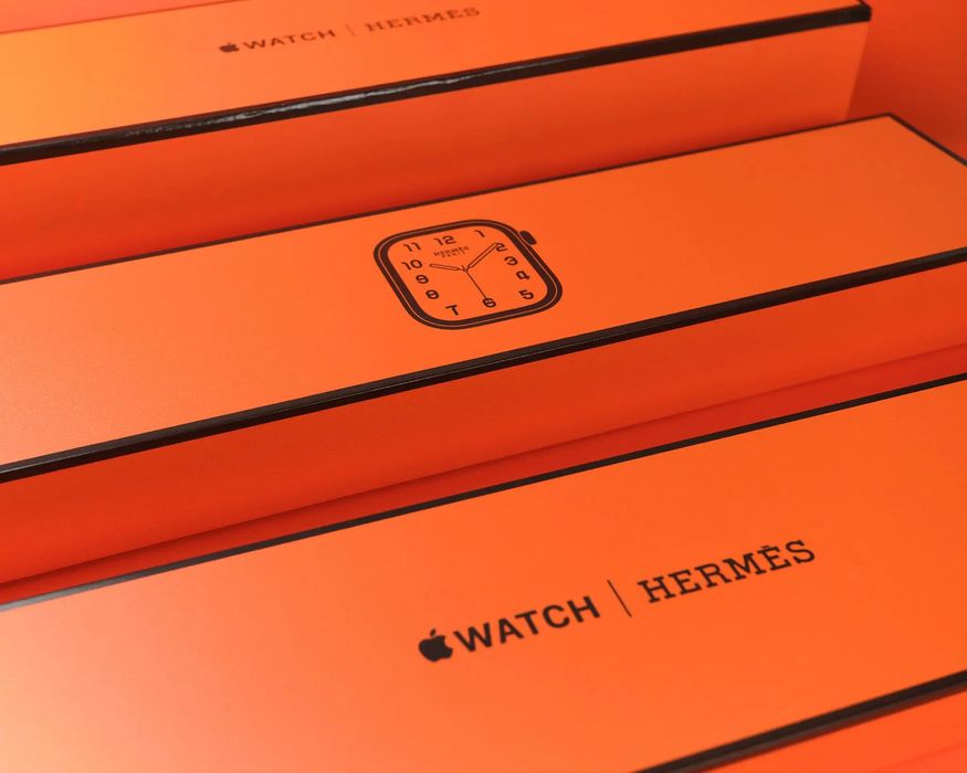 Apple Watch Hermès 10 46mm Silver Titanium – Hermès Grand H satiné (M)