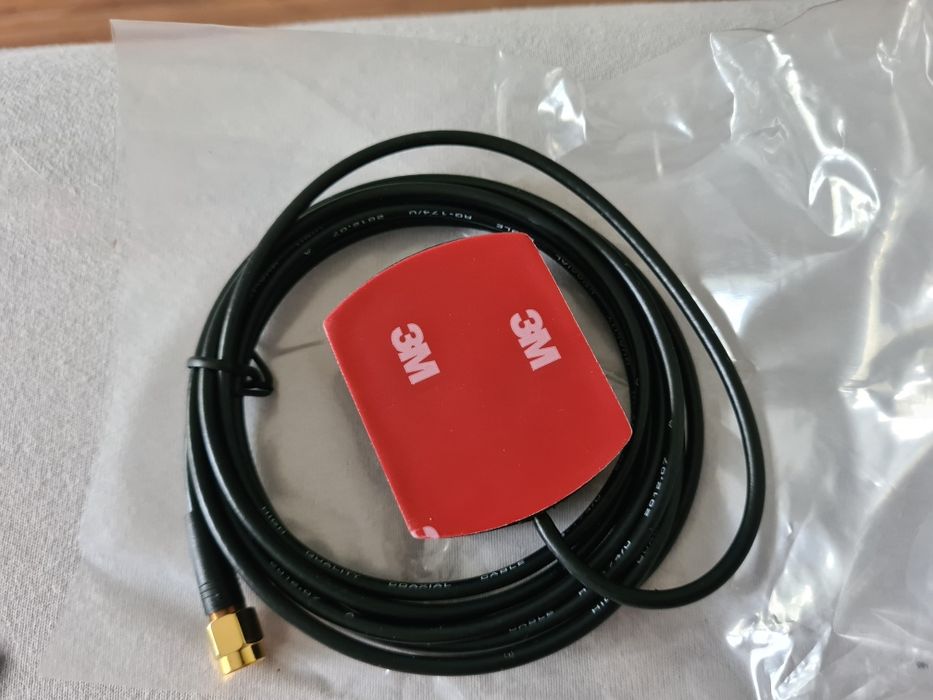 Antena GPS conector SMA cablu 2m coaxial aplicatii RF radiofrecventa