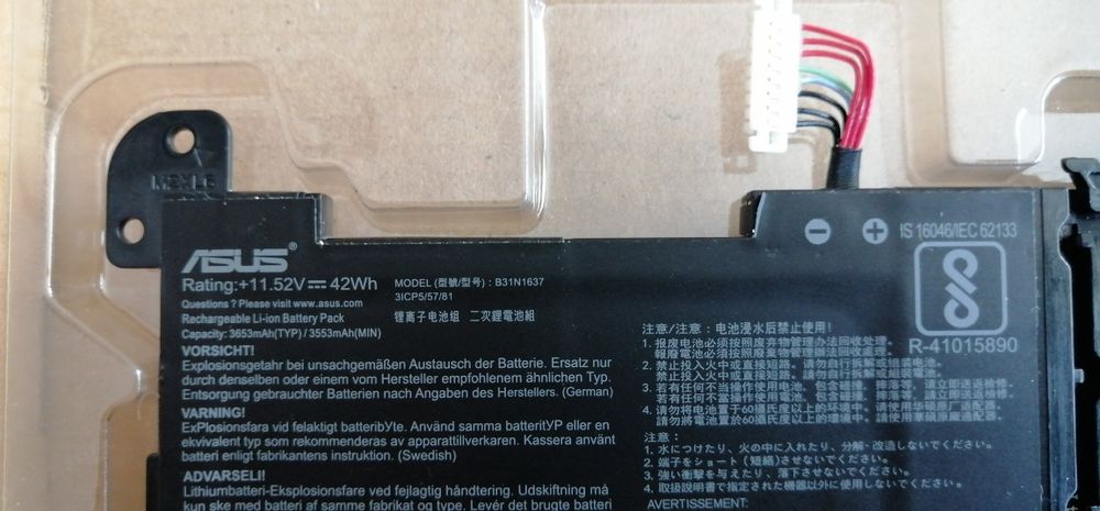 Baterie si display originale laptop Asus VivoBook X510