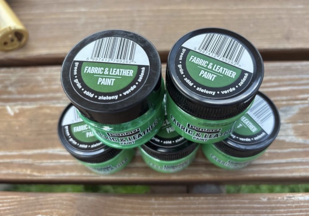 Pentart vopsea piele si textile verde