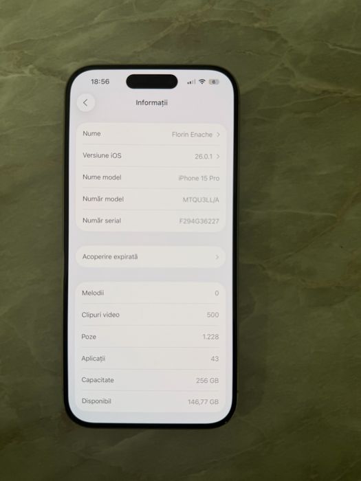 Iphone 15 pro 256 gb