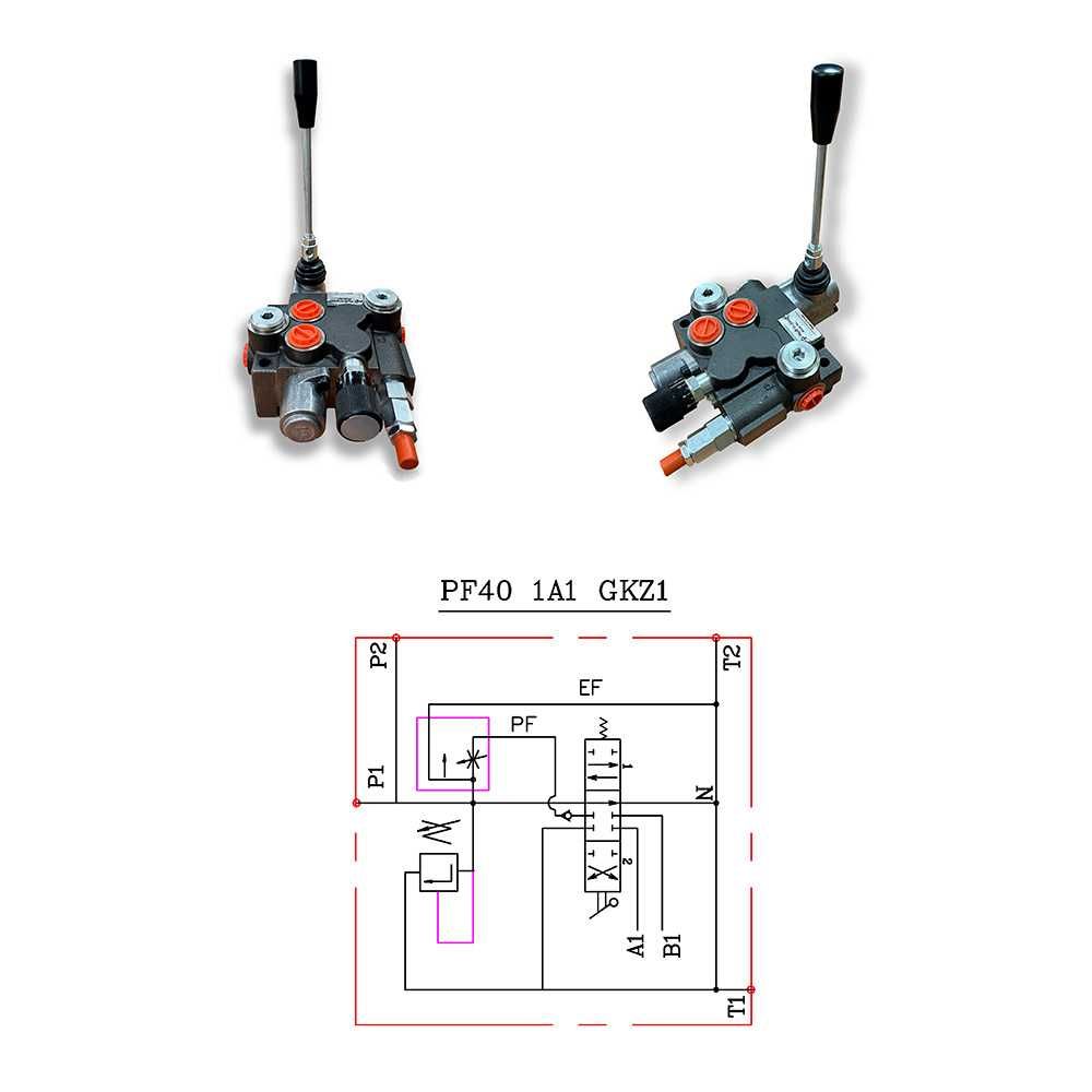 Гидрораспределитель с регулятором расхода PF40-A1, PF40-A8, PF40-D8