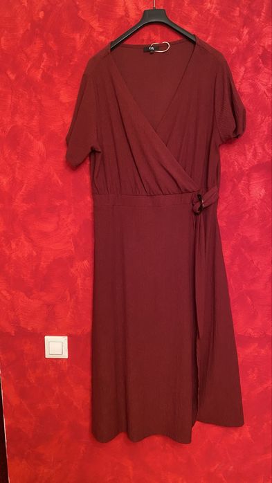 Rochie lunga culoare bordo