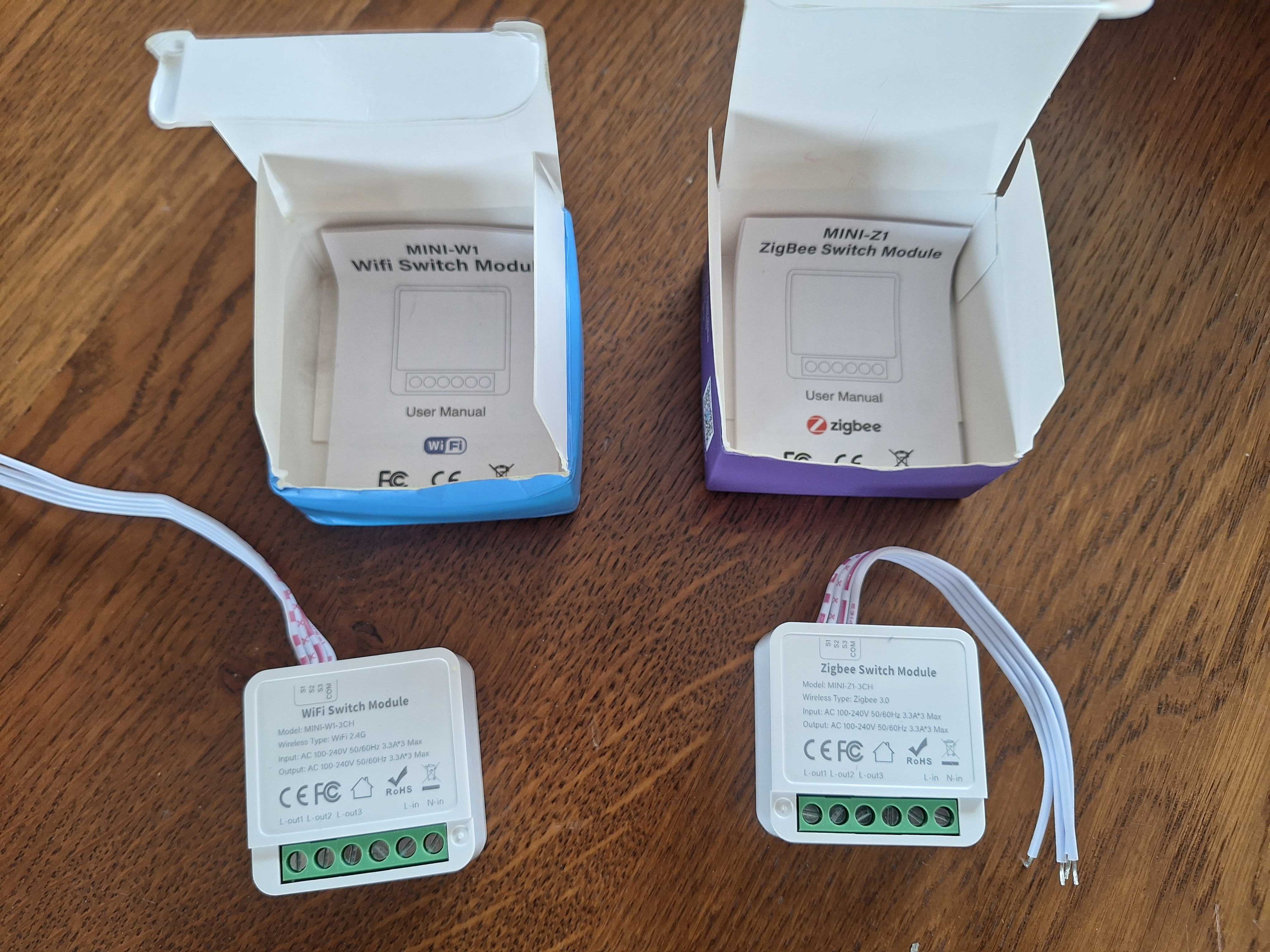 Смарт/умен дом Tuya Wifi/Zigbee 16A Mini Smart Switch 3ch- 2 варианта!