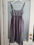 Rochie Debenhams din satin cu paiete argintii