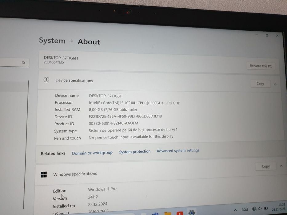 Laptop ultrabook Lenovo ThinkPad L14 i5 - 10210U ( 10th gen. ) 10/10